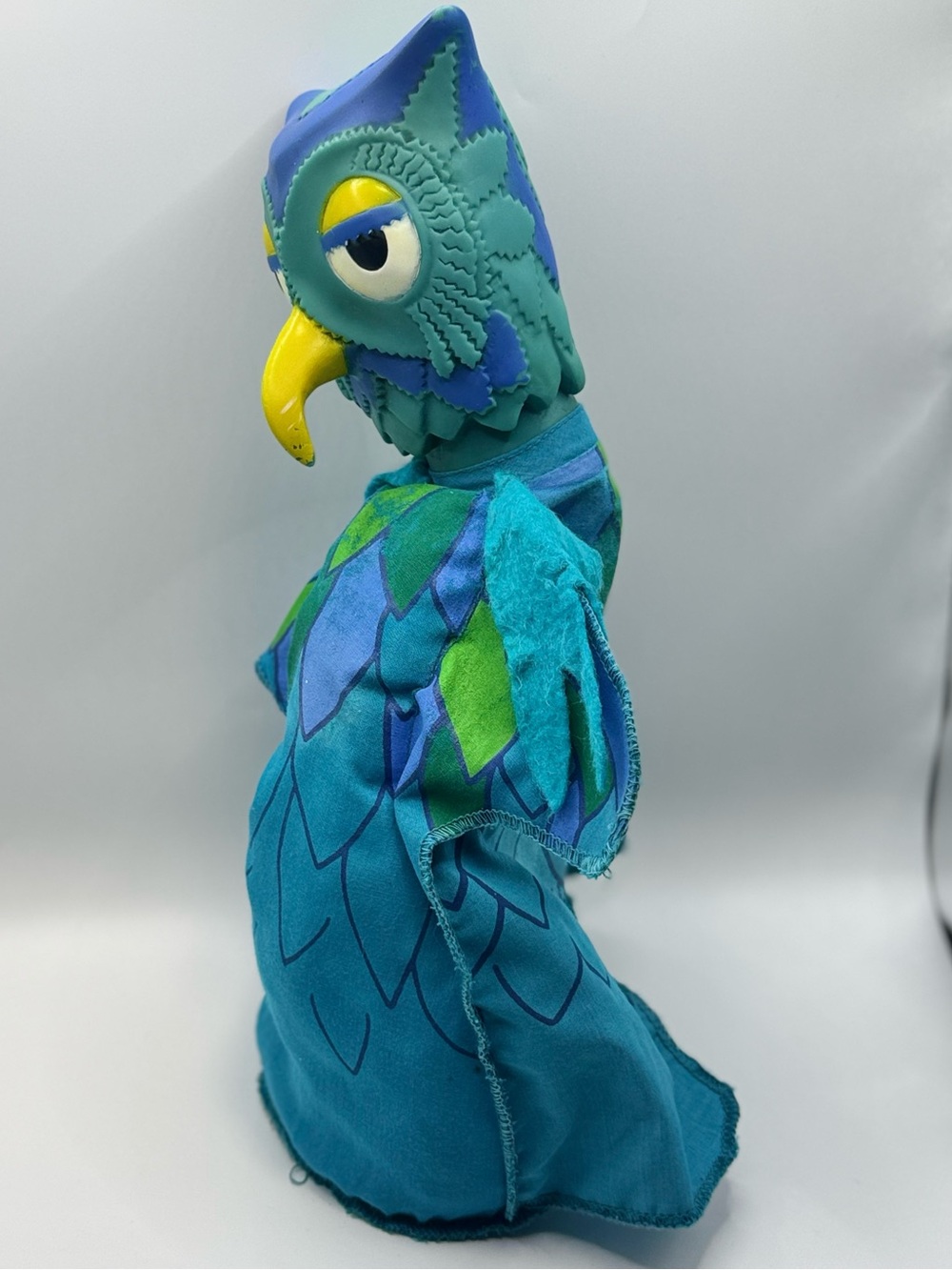 Vintage 1977 Ideal Mr. Rogers' Neighborhood "X The Owl" Stuffed Hand Puppet - Picture 8 of 15